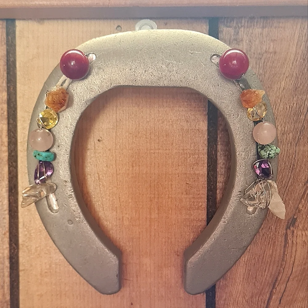 Chakra Alignment Aluminum Horseshoe One Of A Kind! - Picture 3 of 4